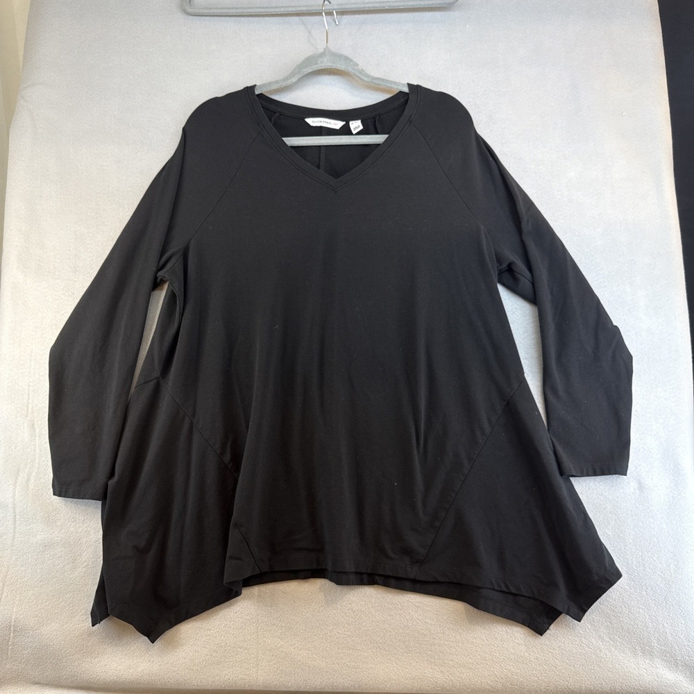 Issac Mizrahi Live Blouse Sixe 1X, v-neck, 3/4 sleeve, plus, Casual, Workwear‎